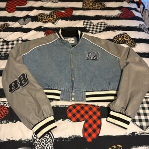 Fashion Nova Black and Blue Jacket